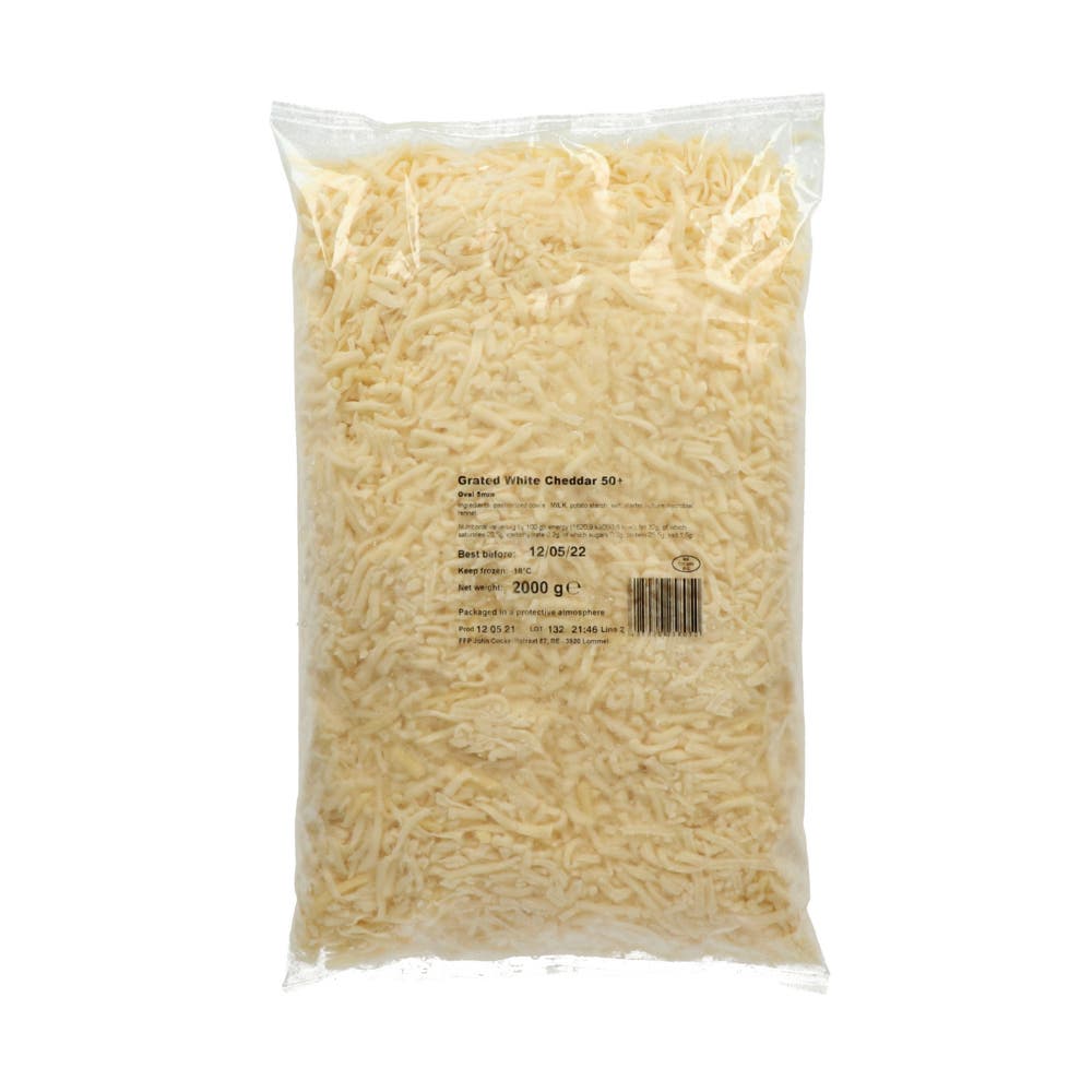 Cheddar Shredded Cheese White 50+