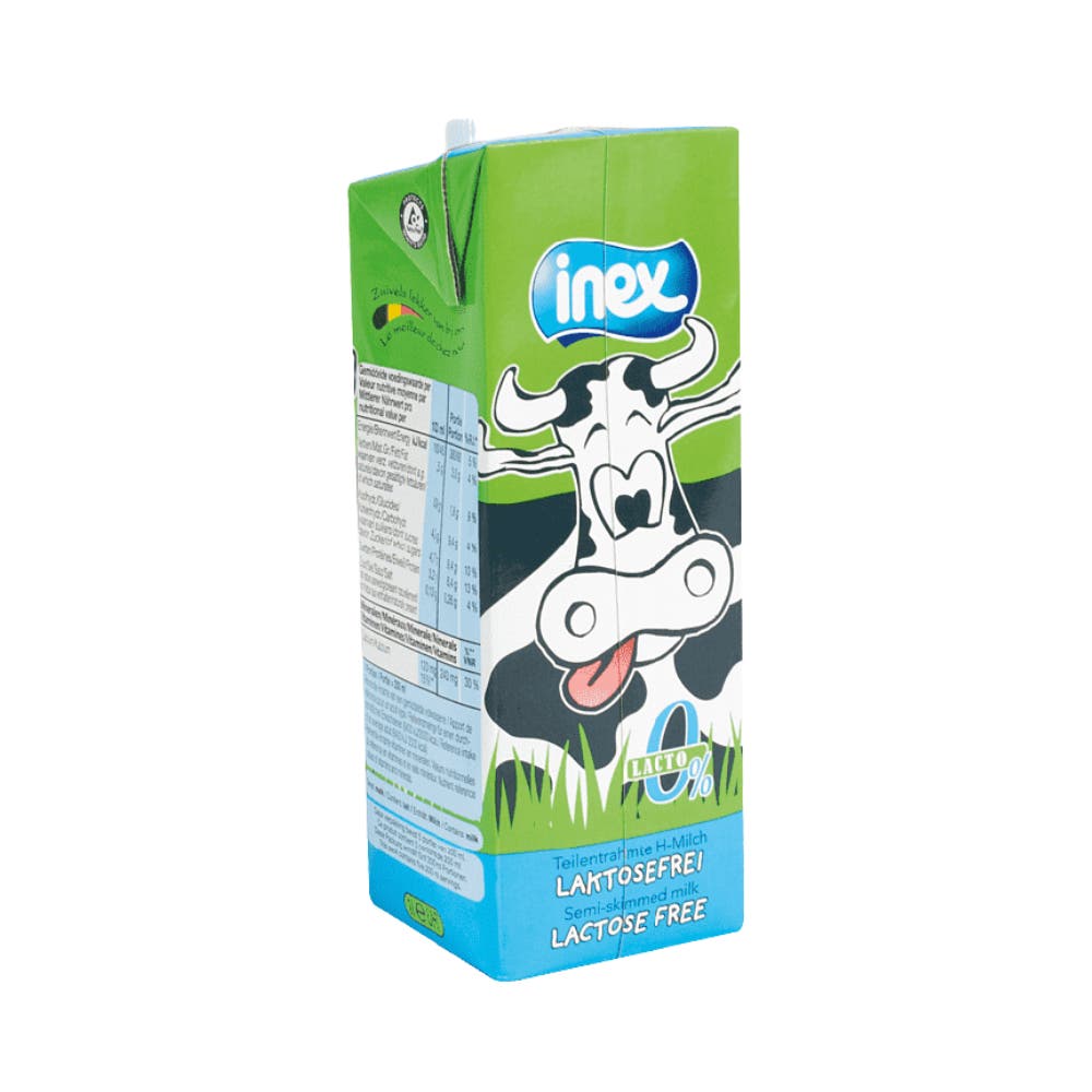 Lactose-Free Milk Inex Semi-Skimmed 1,5% UHT