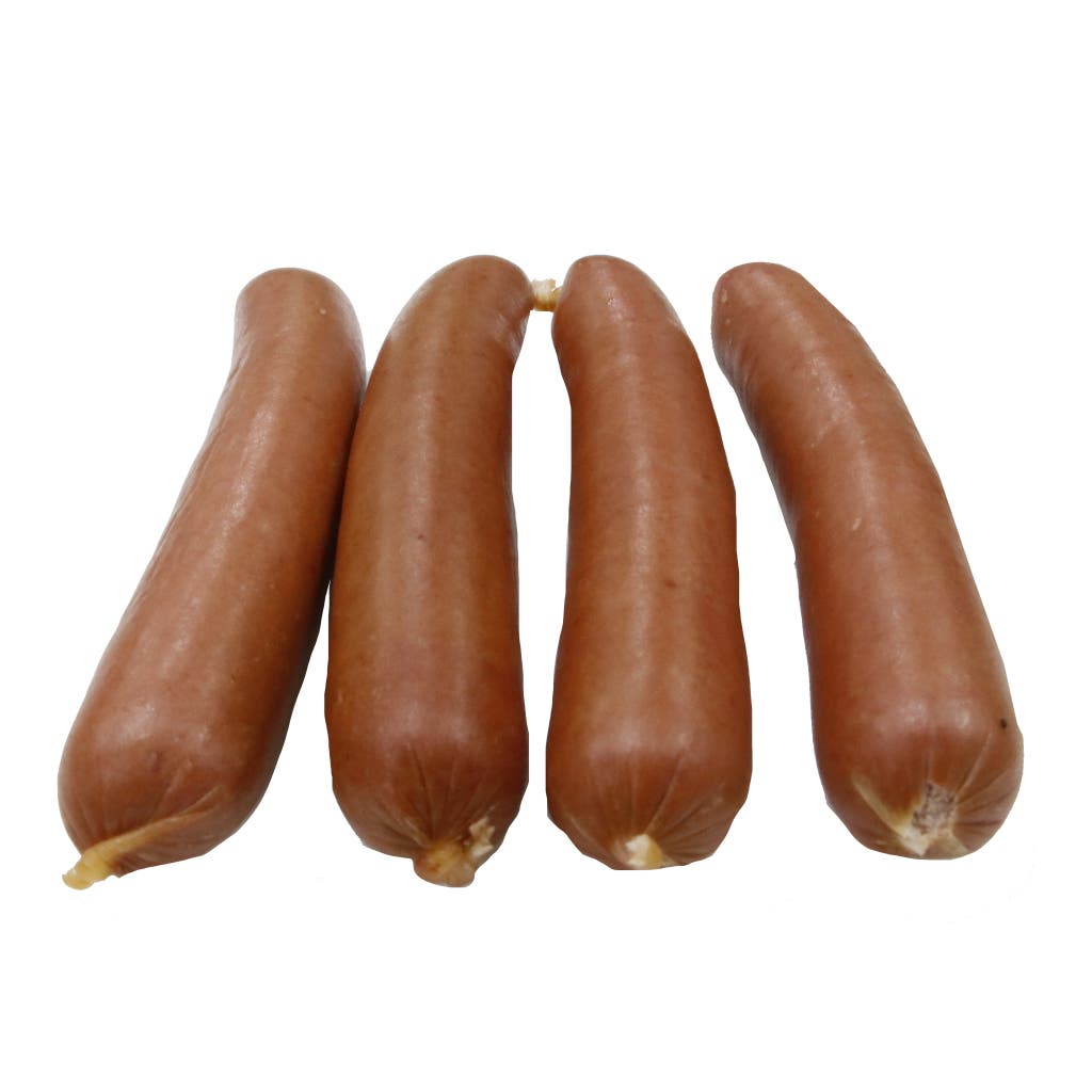 Pork Frankfurter Sausages 70 gr Cooked & Smoked Frozen Bulk Package Vacum 100% Pork