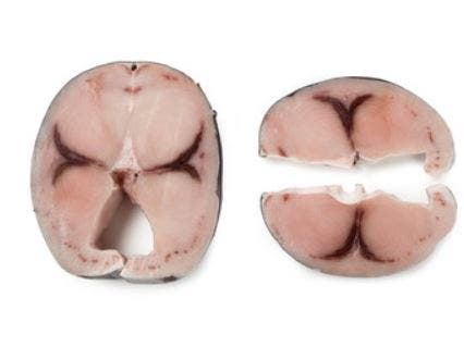Swordfish Steaks Frozen 100-250 gr. 80% NW Skin On Bone In IQF