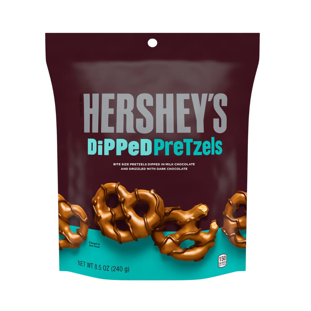 Chocolate Coated Pretzels Hershey's Dipped