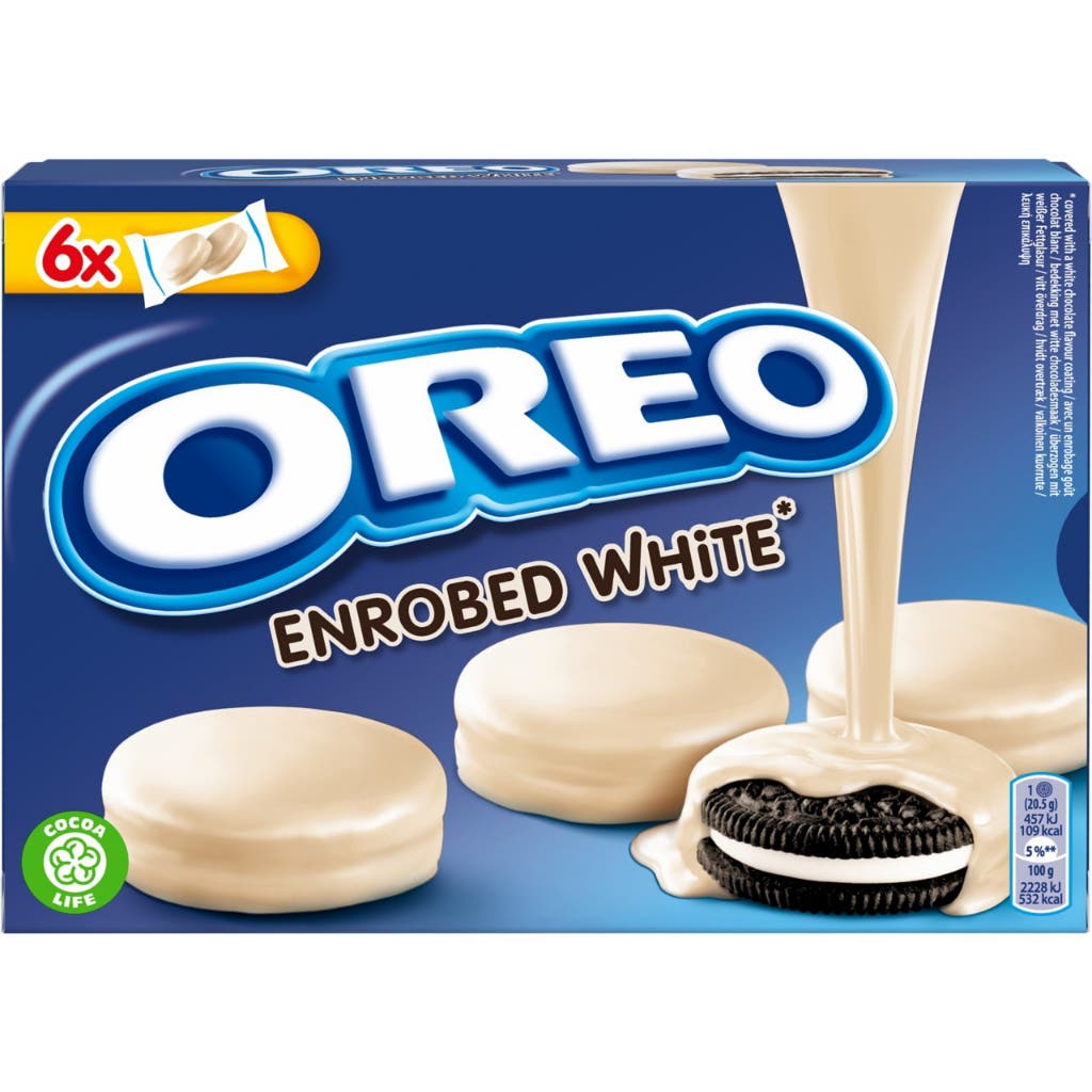 Sandwich Biscuits Oreo White Chocolate Coated 6x41 gr.