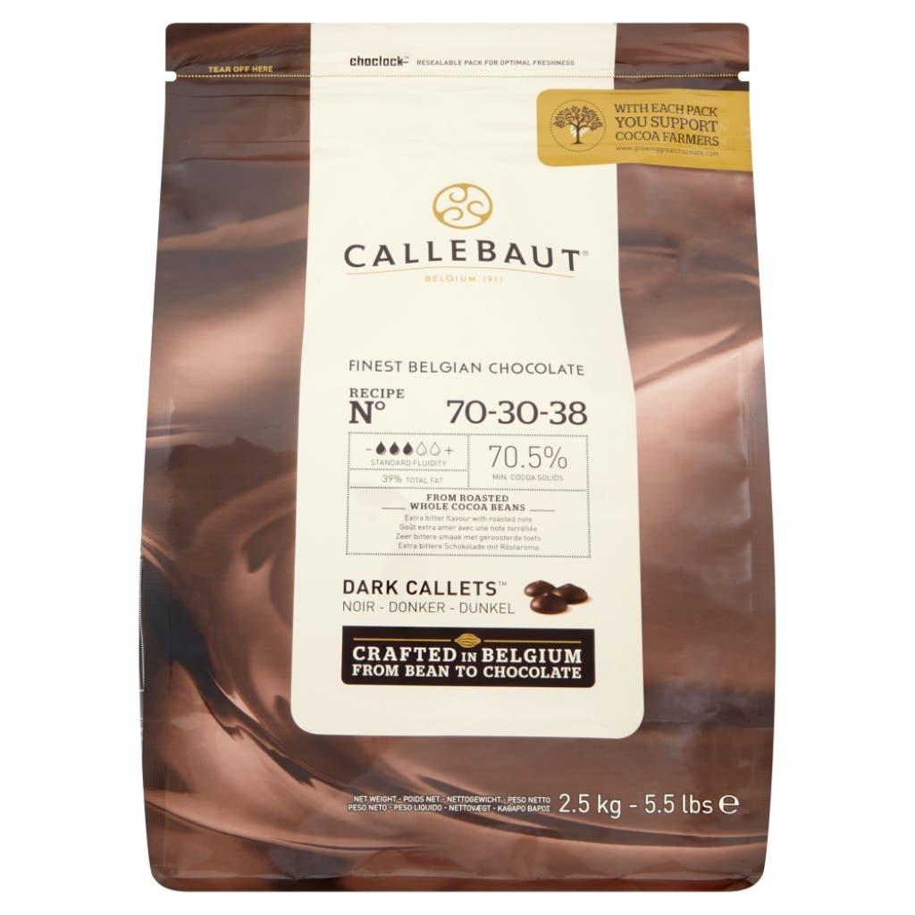 Couverture Dark Chocolate Callebaut Callets 70,5% Cacao