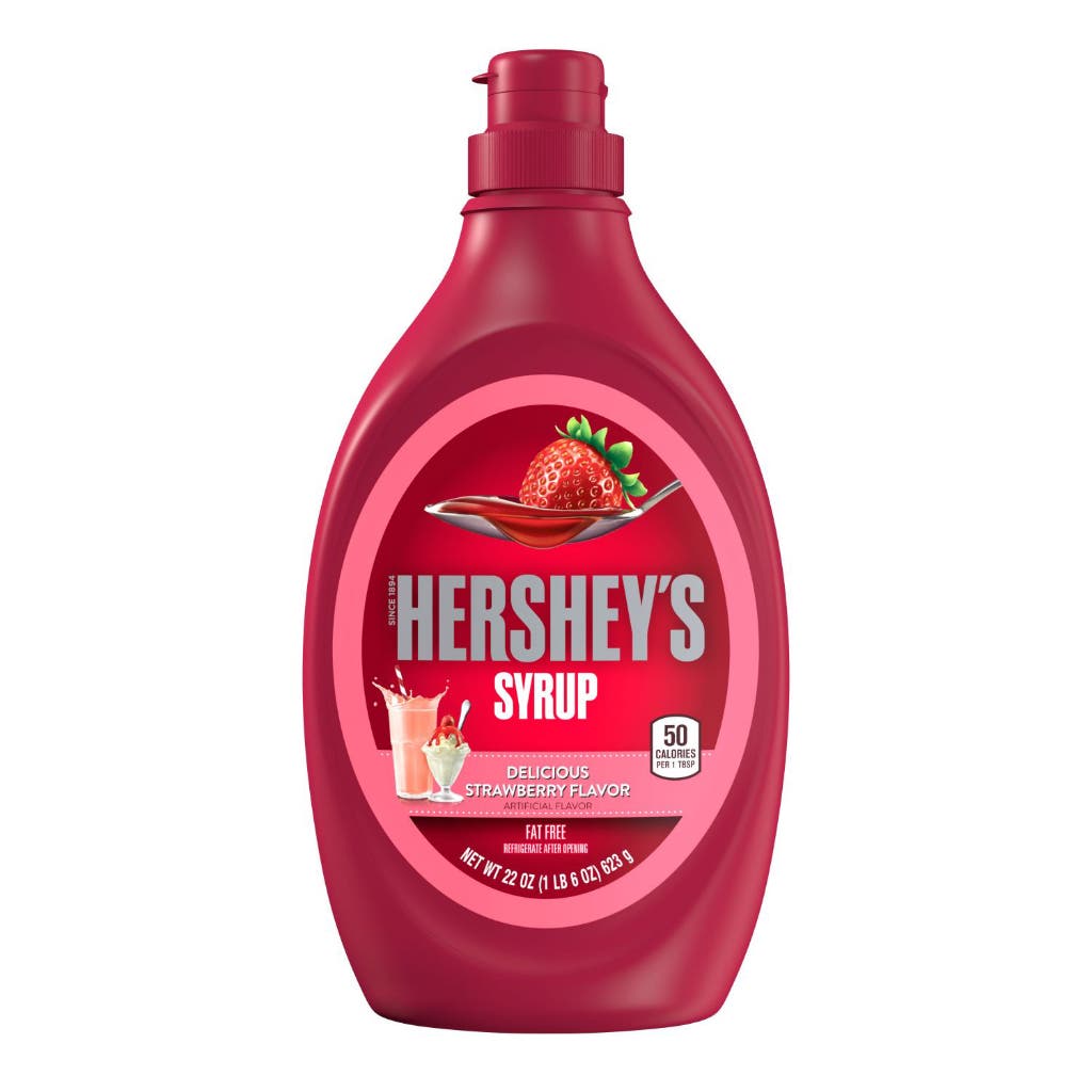 HERSHEY'S Strawberry Syrup Bottle 623g