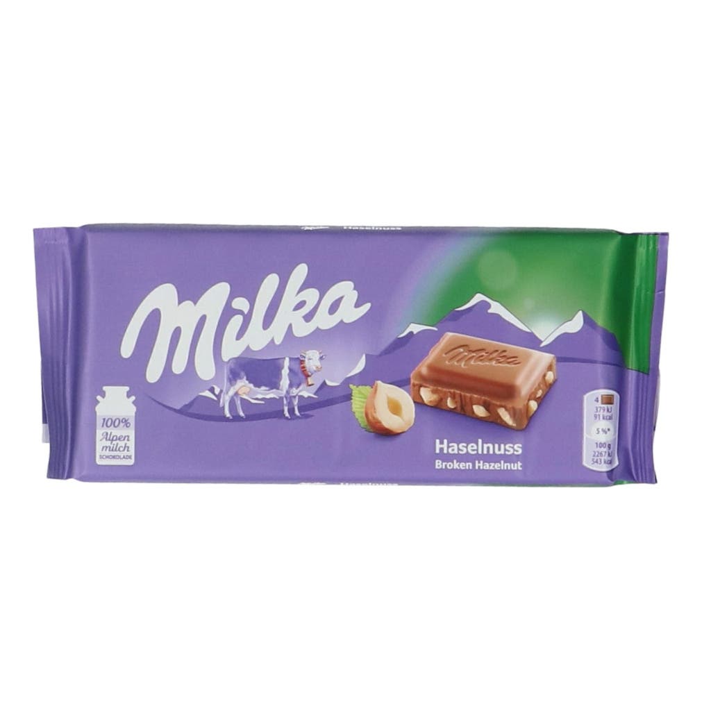 Chocolate Milka Hazelnut Tablet