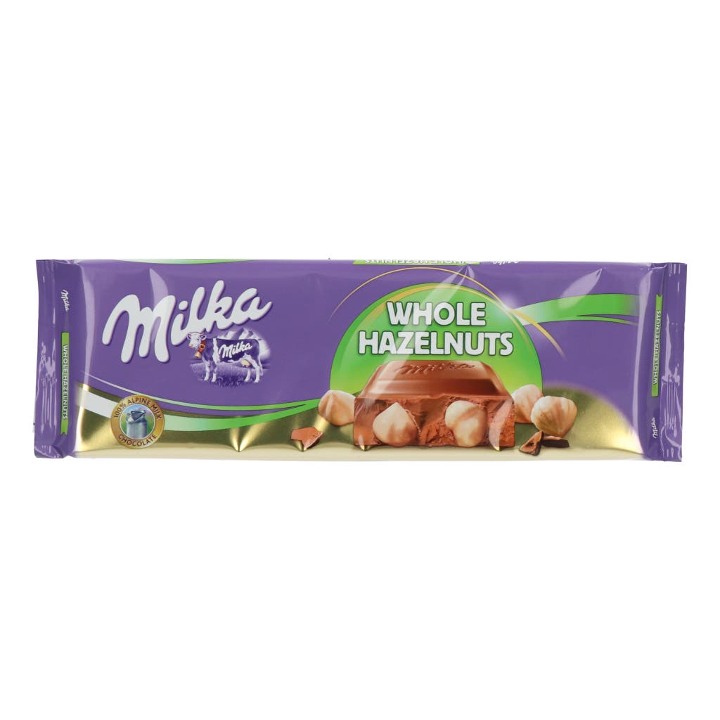 Milka Chocolate Whole Hazelnuts Tablet