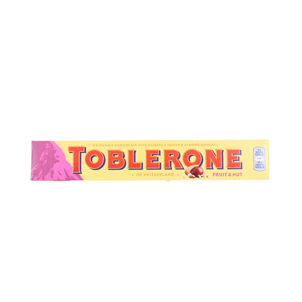 Toblerone Milk Fruit & Nut with Raisins & Honey & Almond Nougat