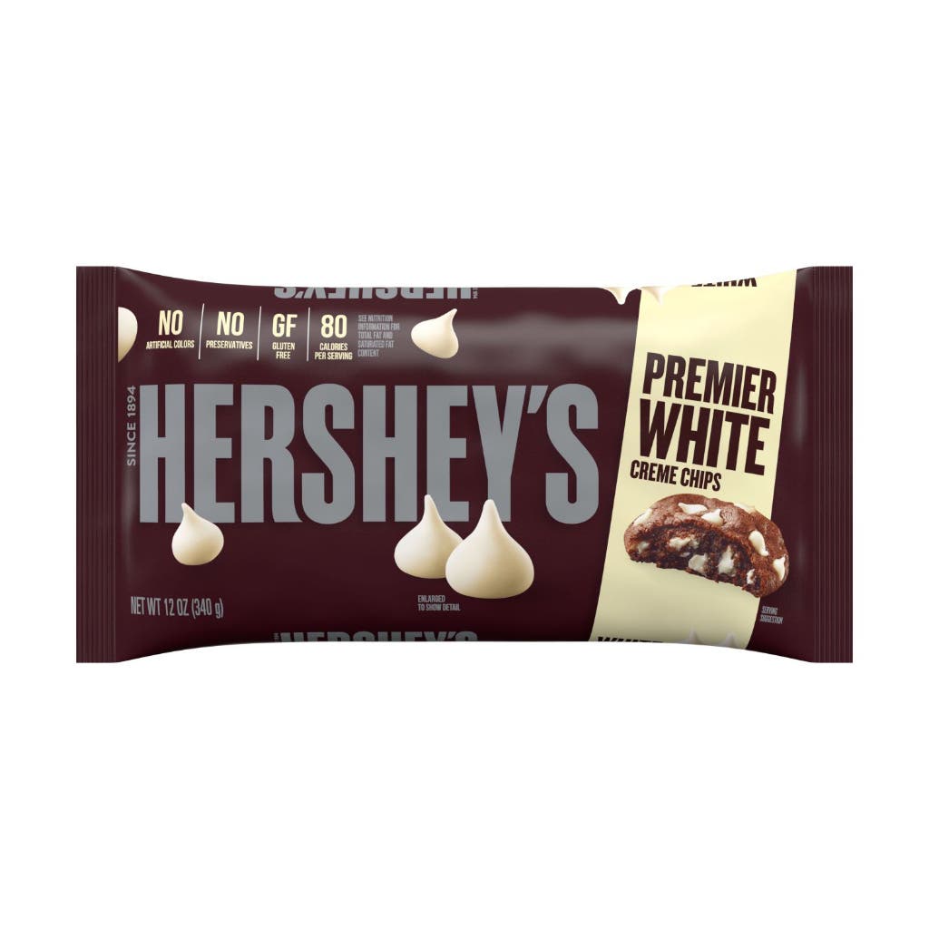 HERSHEY'S Premier White Crème Baking Chips Bag 340g