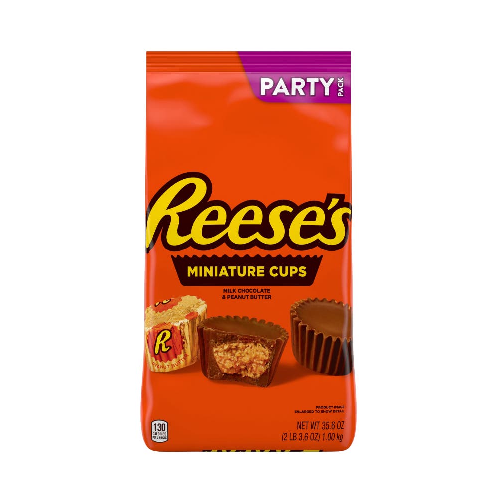 Reese's Milk Chocolate Peanut Butter Cups Miniatures Candy Part Bag 1.00kg