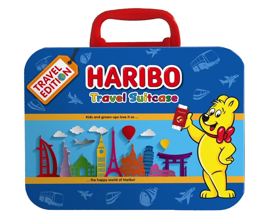 Haribo Mini Travel Suitcase (Goldbears,Happy-Cola,Roulette)
