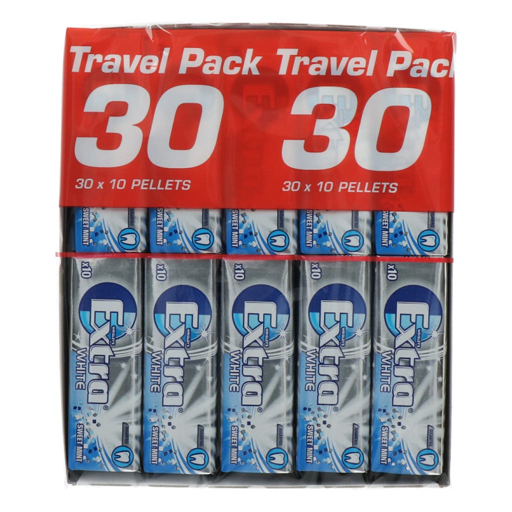 Chewing Gum Wrigley's Extra White Sweet Mint Sugar Free 30 x 10 Pellets (PF)