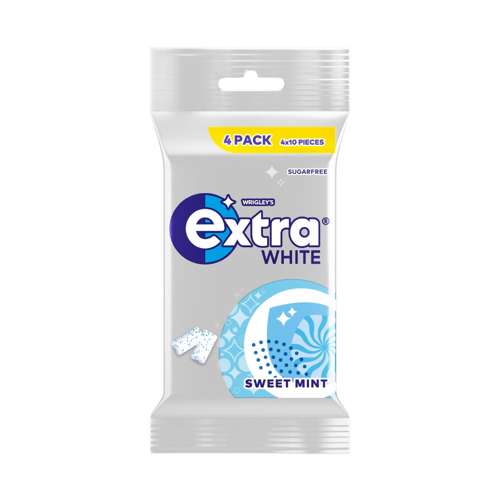 Chewing Gum Wrigley's Extra White Sweet Mint Sugarfree 4-pack