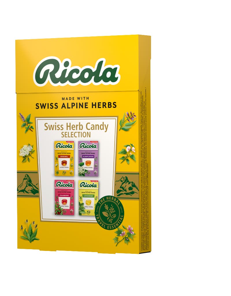 Ricola Swiss Herb Drops Assorted Sugar Free Selection 4x40 gr.