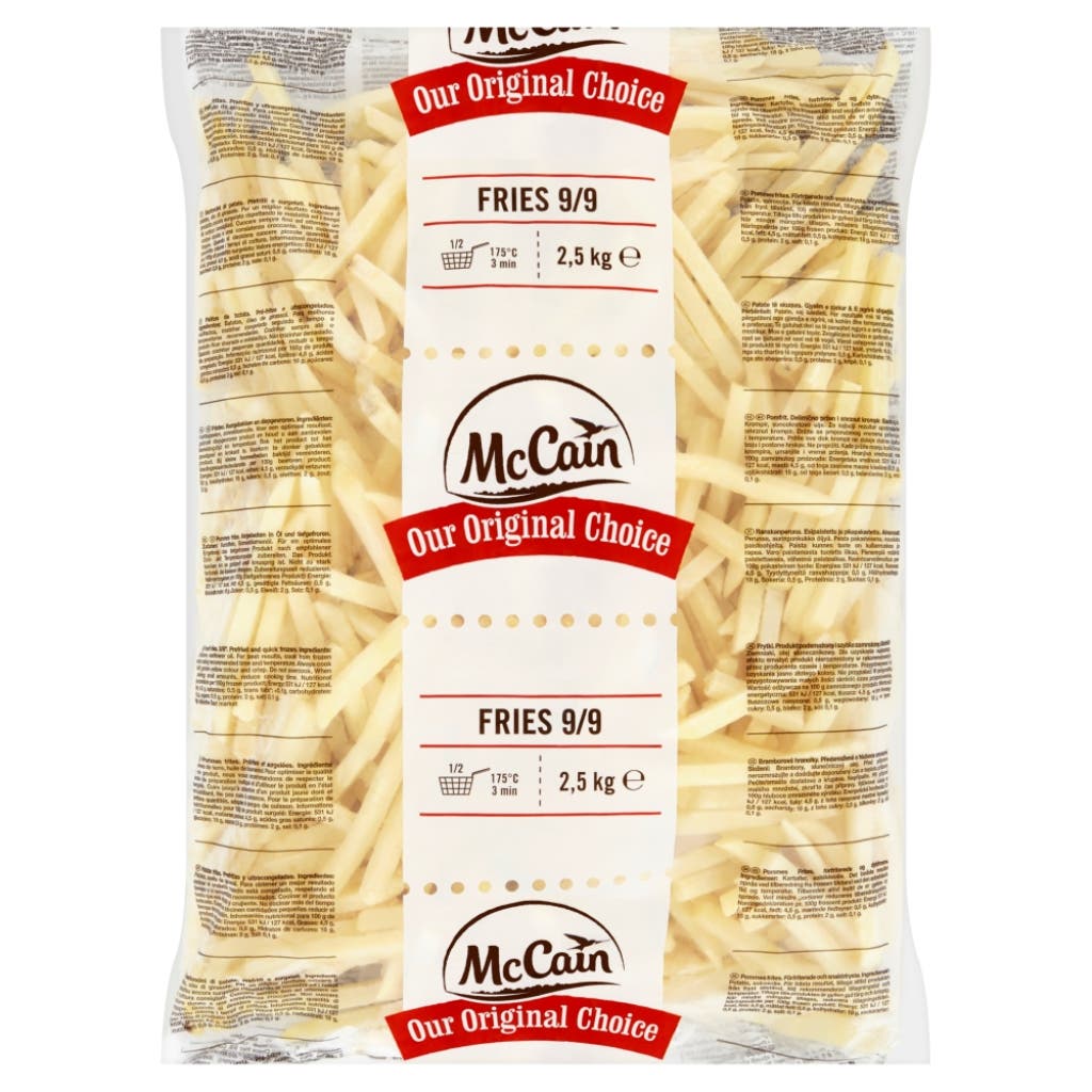 Fries McCain Straight Cut 9x9mm