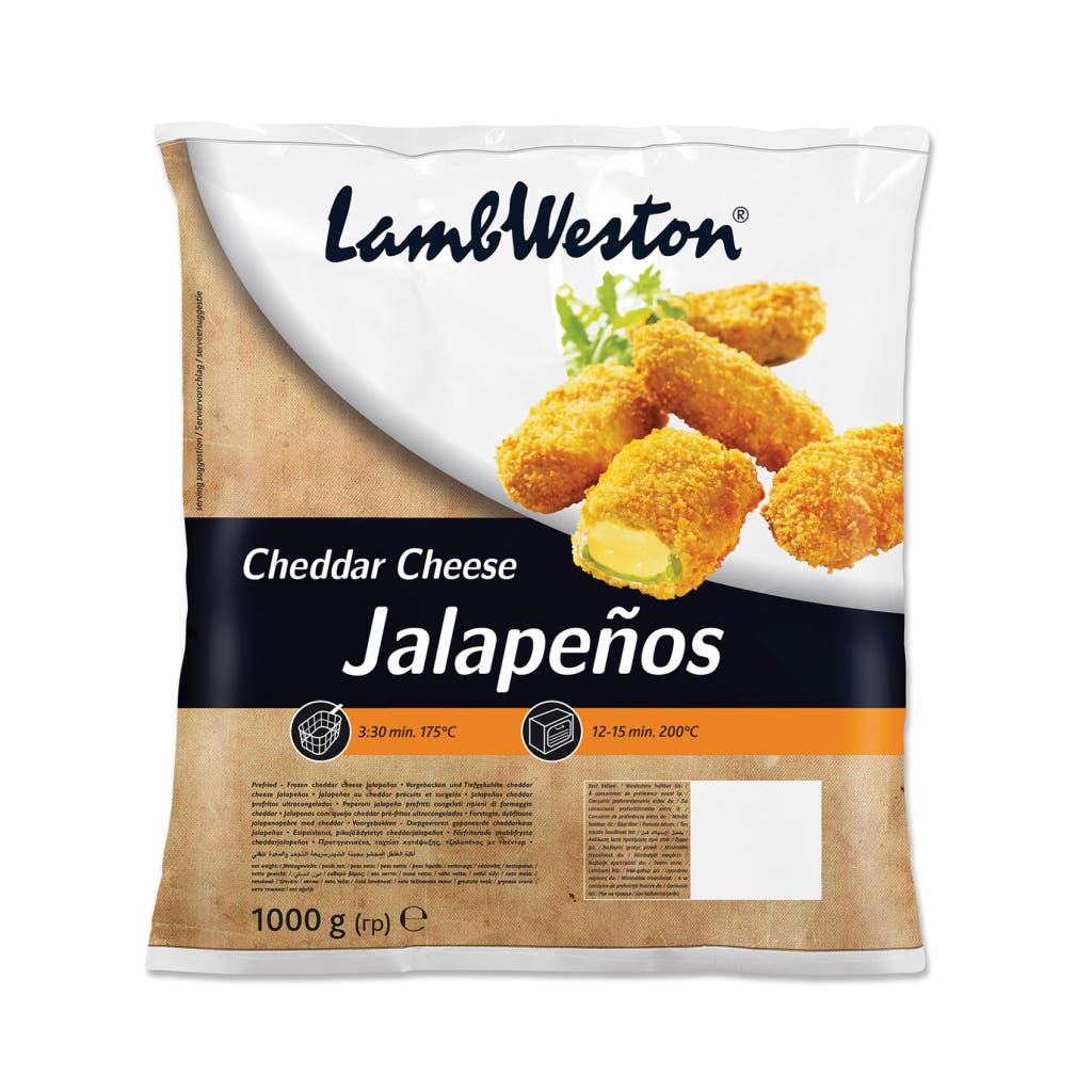 Jalapeno Poppers Lamb Weston Cheddar Cheese Stuffed