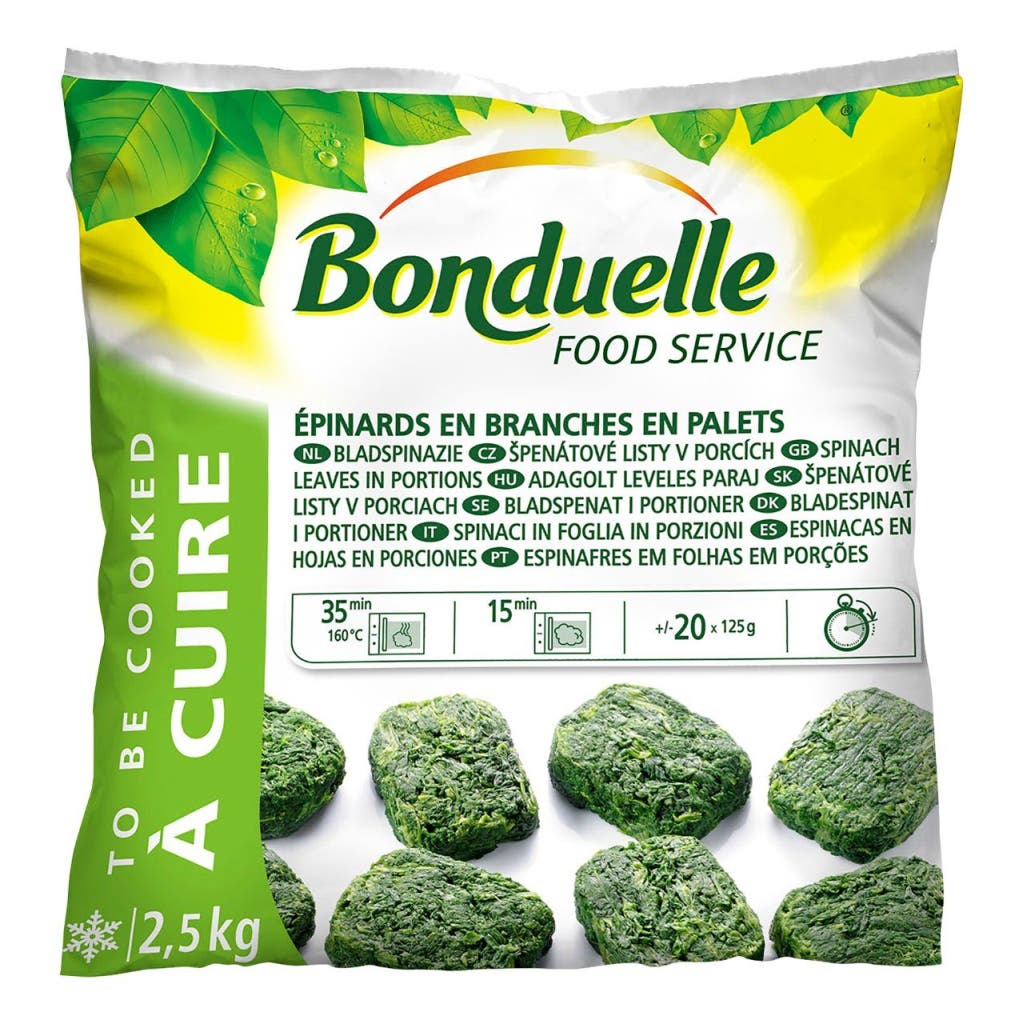 Spinach Leaf Pallets -Bonduelle-
