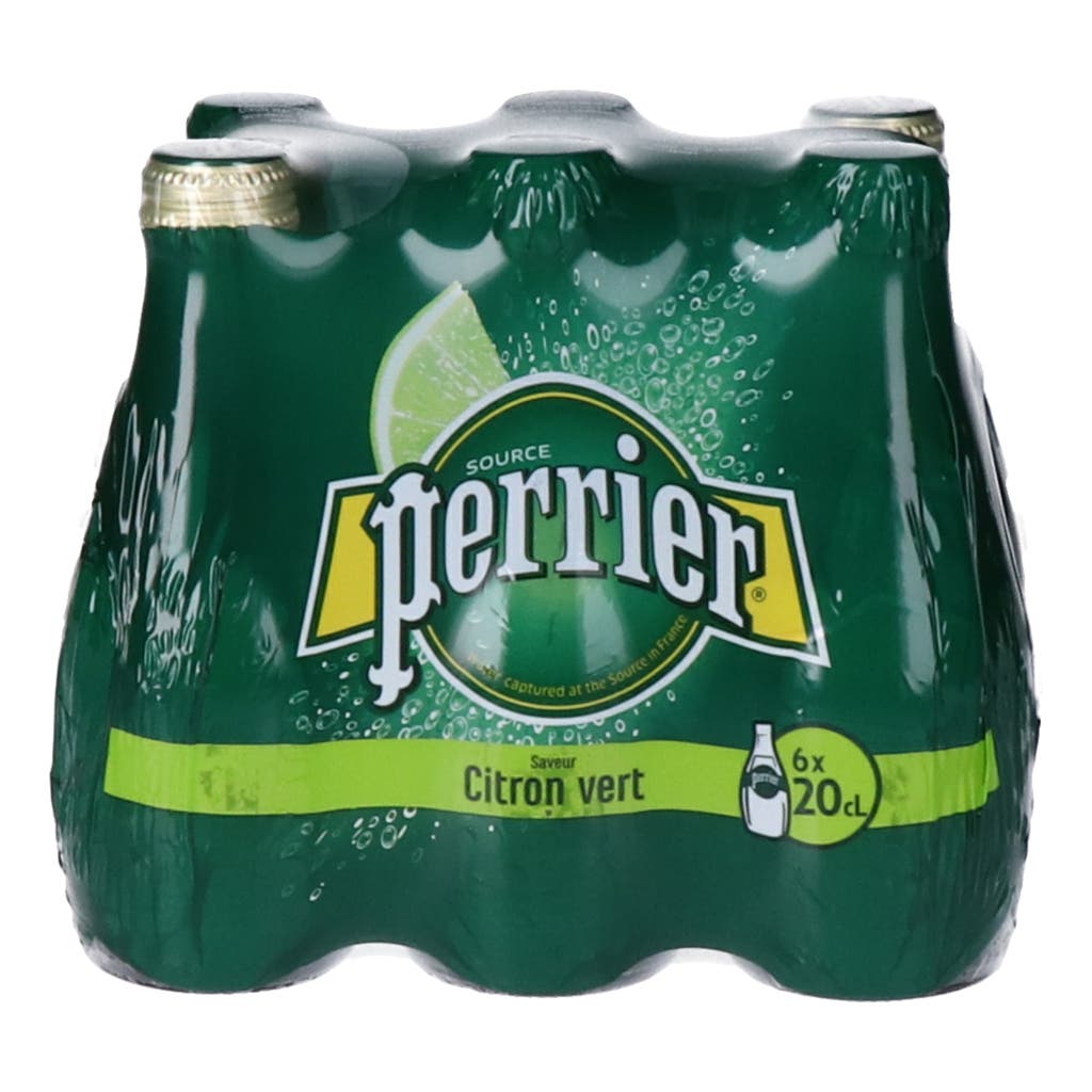 Perrier Mineral Water Sparkling Lime (One Way Glass)