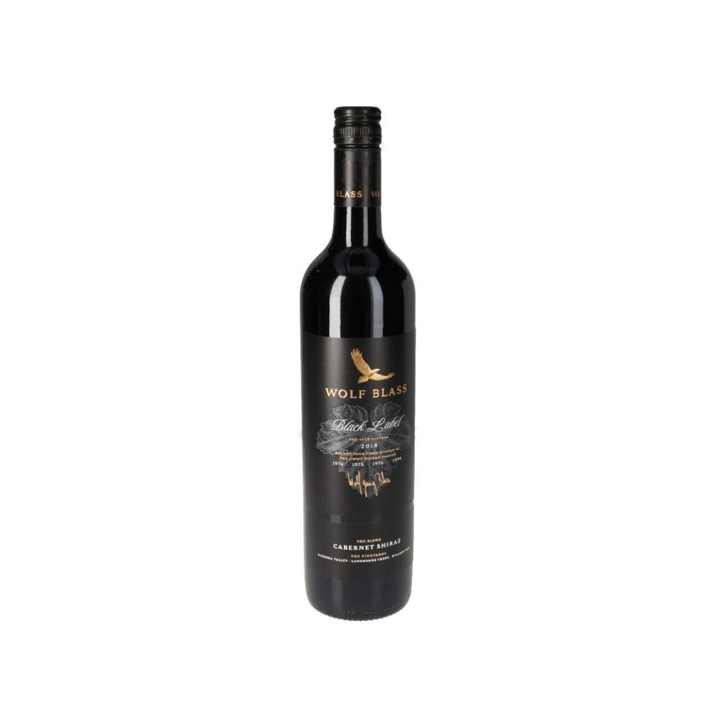 Red Wine Australia Wolf Blass Black Label Cabernet Shiraz