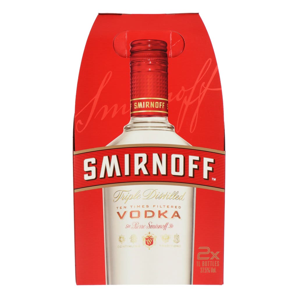 Smirnoff Red Vodka 2x1 Liter