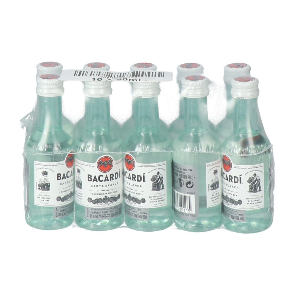 Bacardi Carta Blanca Rum PET 5cl