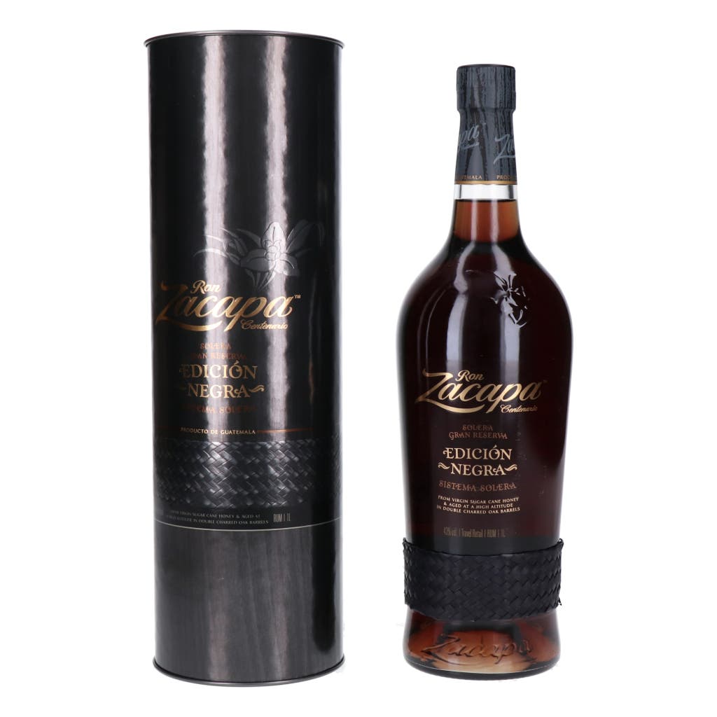 Ron Zacapa Rum Edicion Negra Solera Gran Reserva in Tube