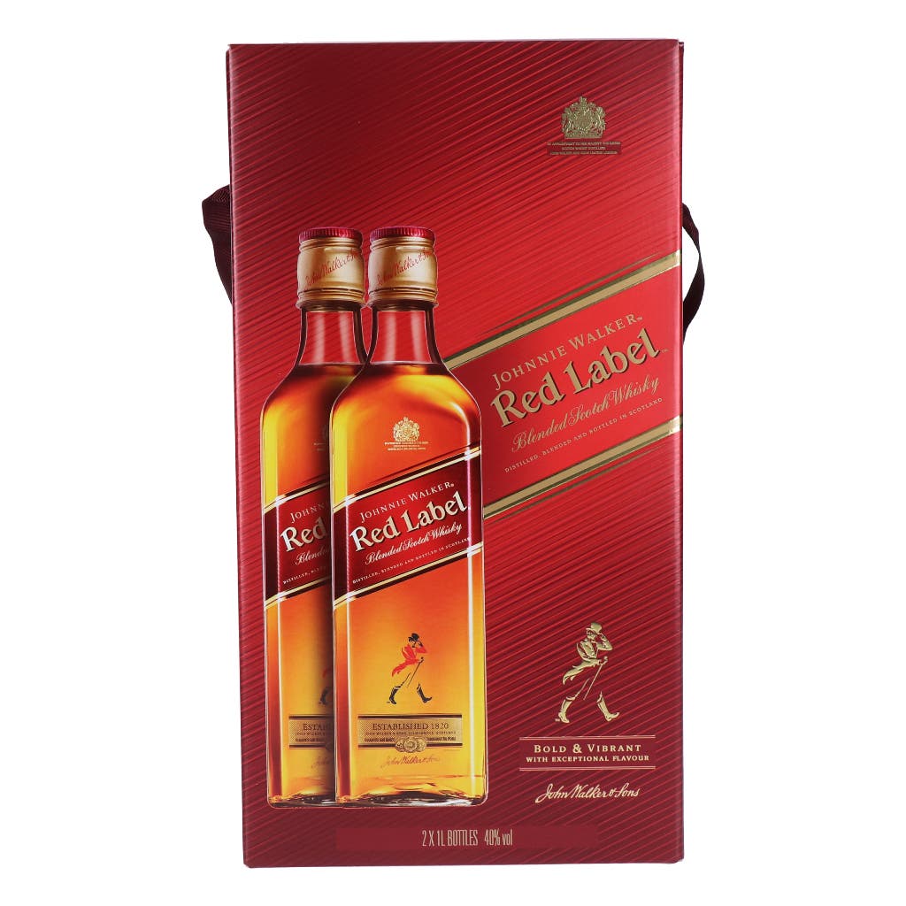 Johnnie Walker Red Label Whisky 2x1 Liter