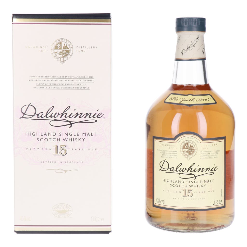 Dalwhinnie Whisky 15 Years Old + Giftbox 1L