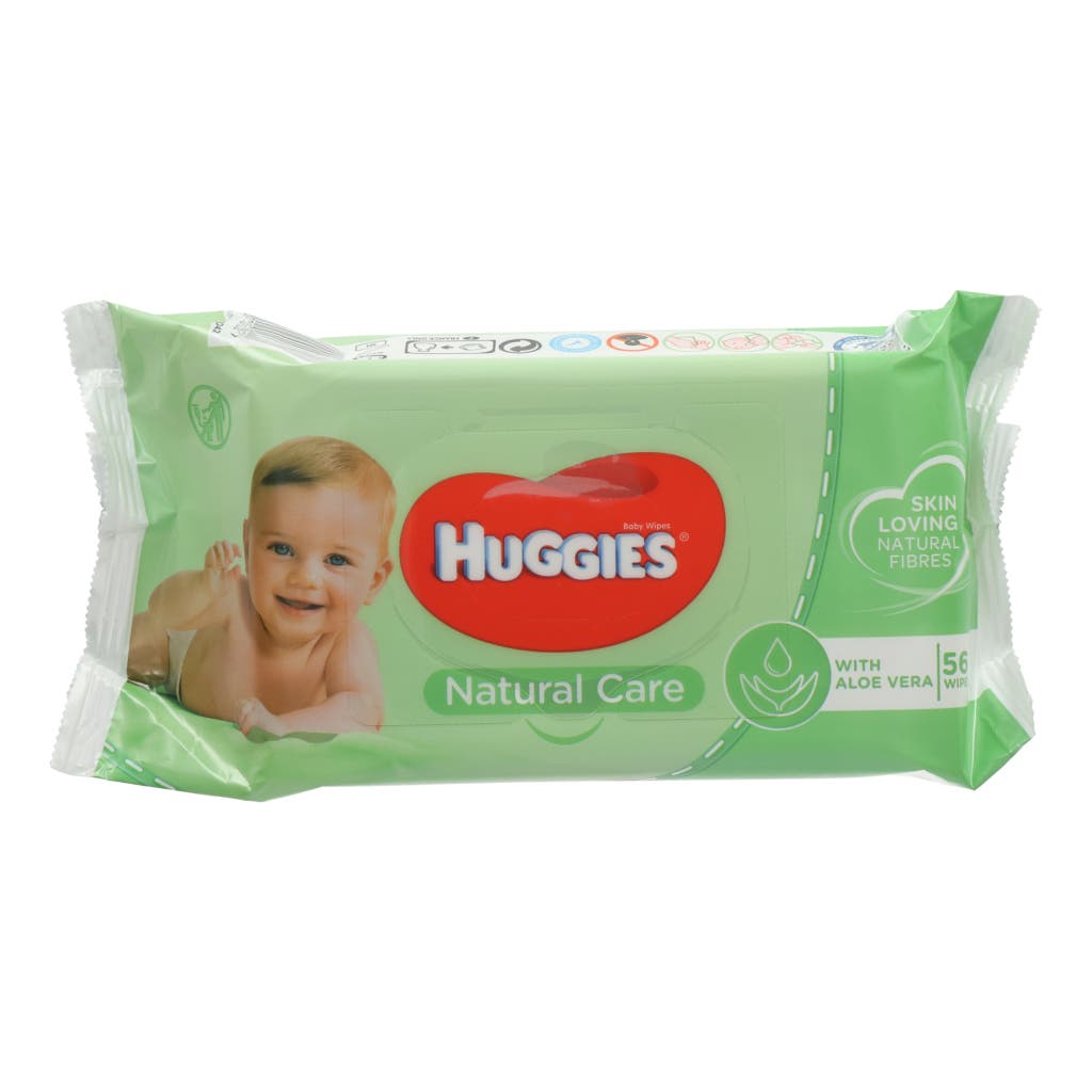 Baby Wipes Huggies Natural Care with Aloe Vera