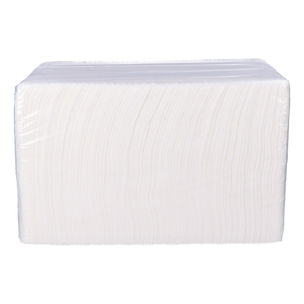 Napkins 33x33cm / White / 1 Layer / 1/4 Fold