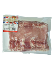 Pork Back Bacon Sliced Unsmoked Uk Quality Vacuum Packed