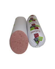 Pork Salami with Garlic + Chicken , Cooked , Individually Packed