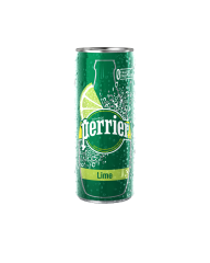 Perrier Mineral Water Sparkling Lime Slimcan